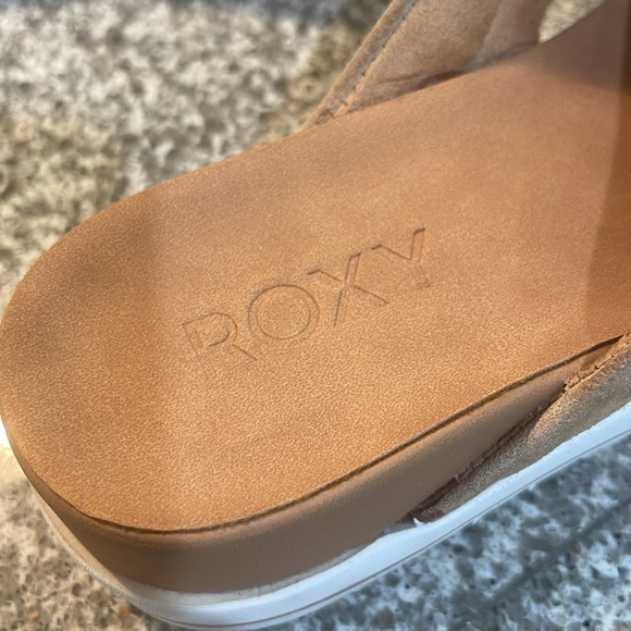 New Roxy Veria Tan Slide Sandals - Picture 5 of 7